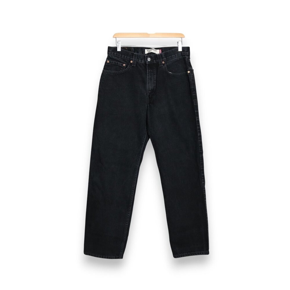Mens Levi's 550 Black Relaxed Fit Denim Jeans Size W32 L32